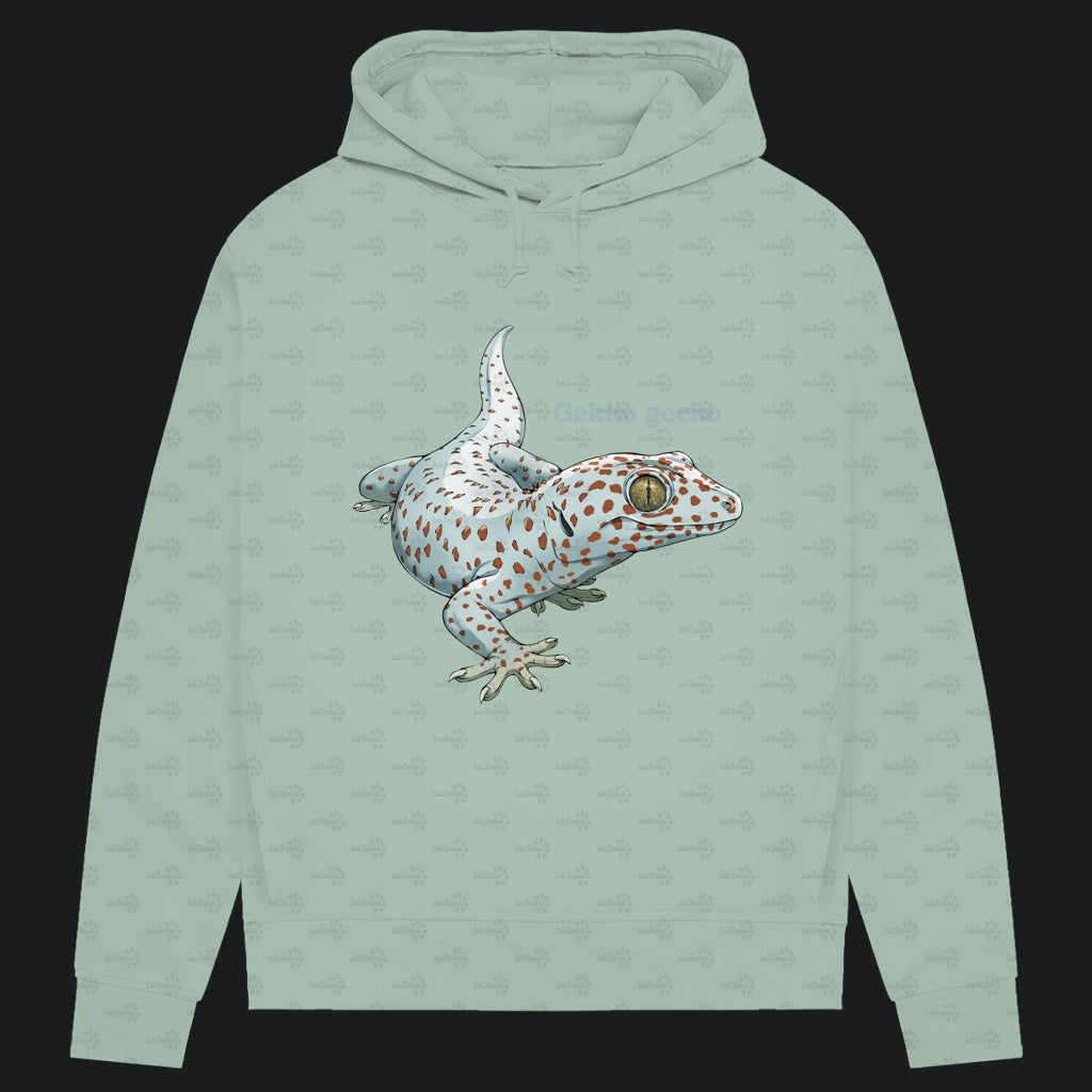 Damen Bio Hoodie mit Seitentaschen | Tokeh Gecko Gekko gecko