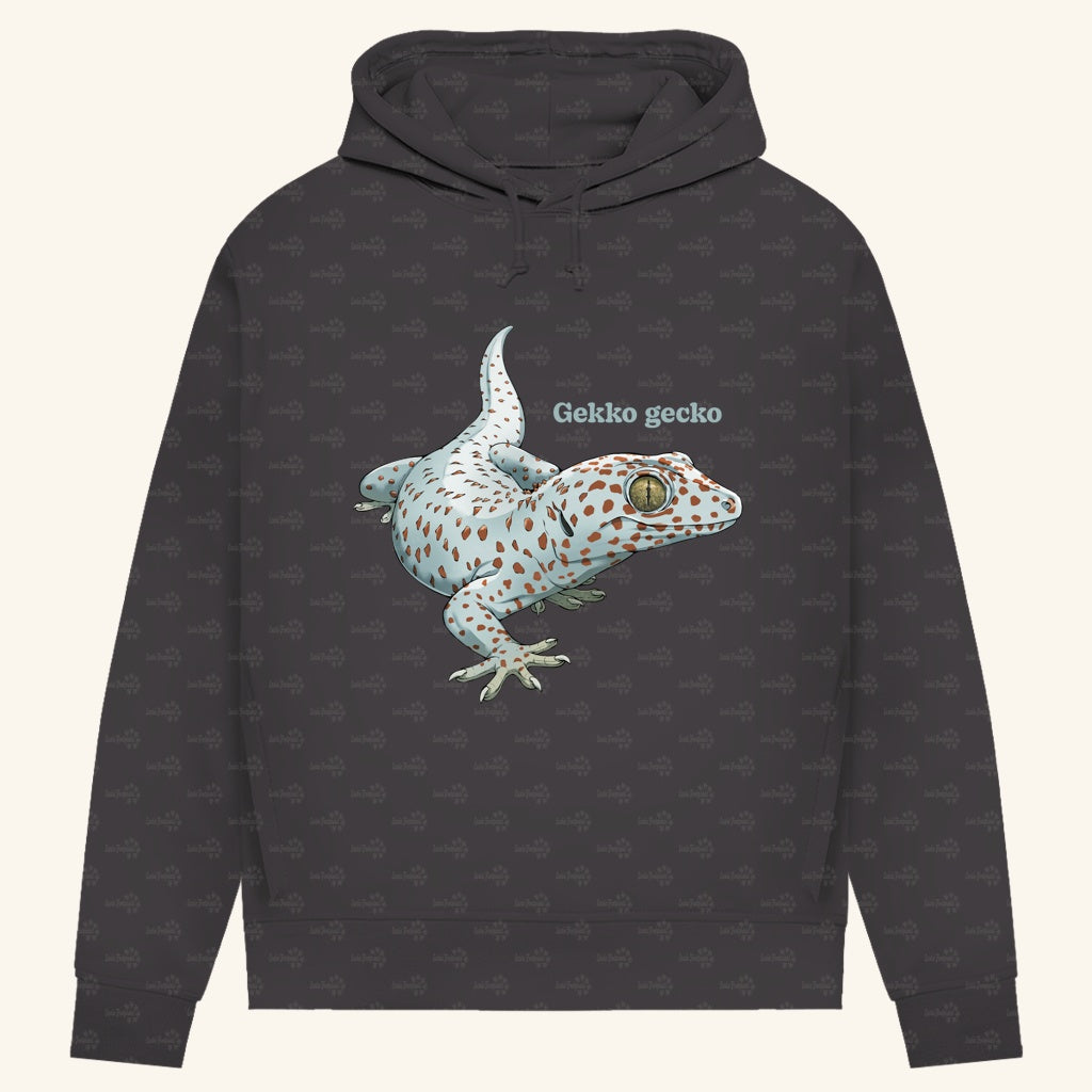 Damen Bio Hoodie mit Seitentaschen | Tokeh Gecko Gekko gecko