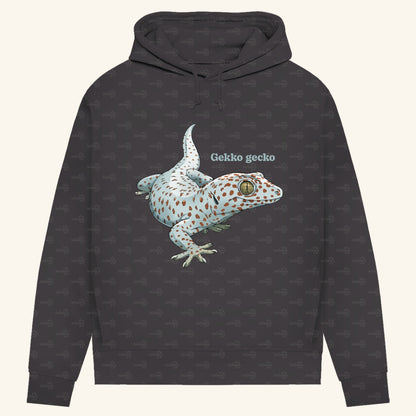 Damen Bio Hoodie mit Seitentaschen | Tokeh Gecko Gekko gecko