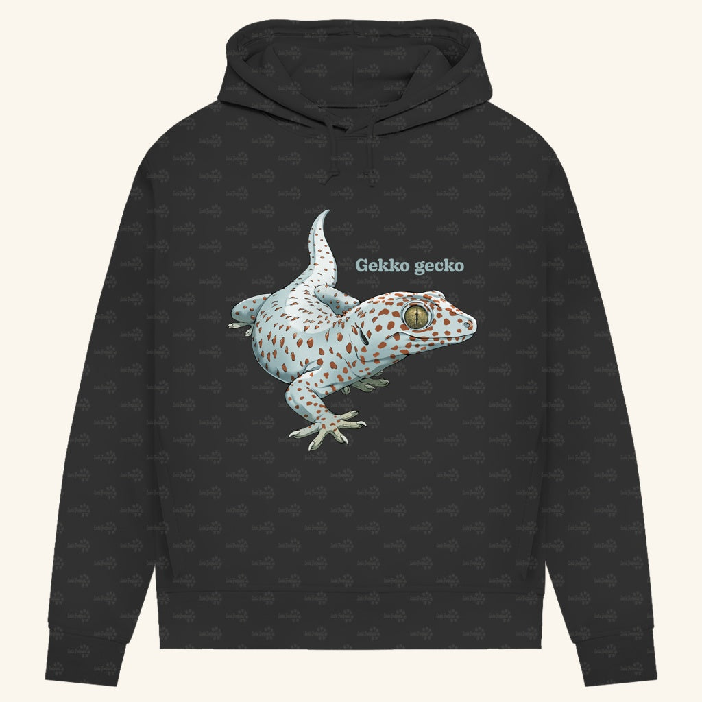 Damen Bio Hoodie mit Seitentaschen | Tokeh Gecko Gekko gecko