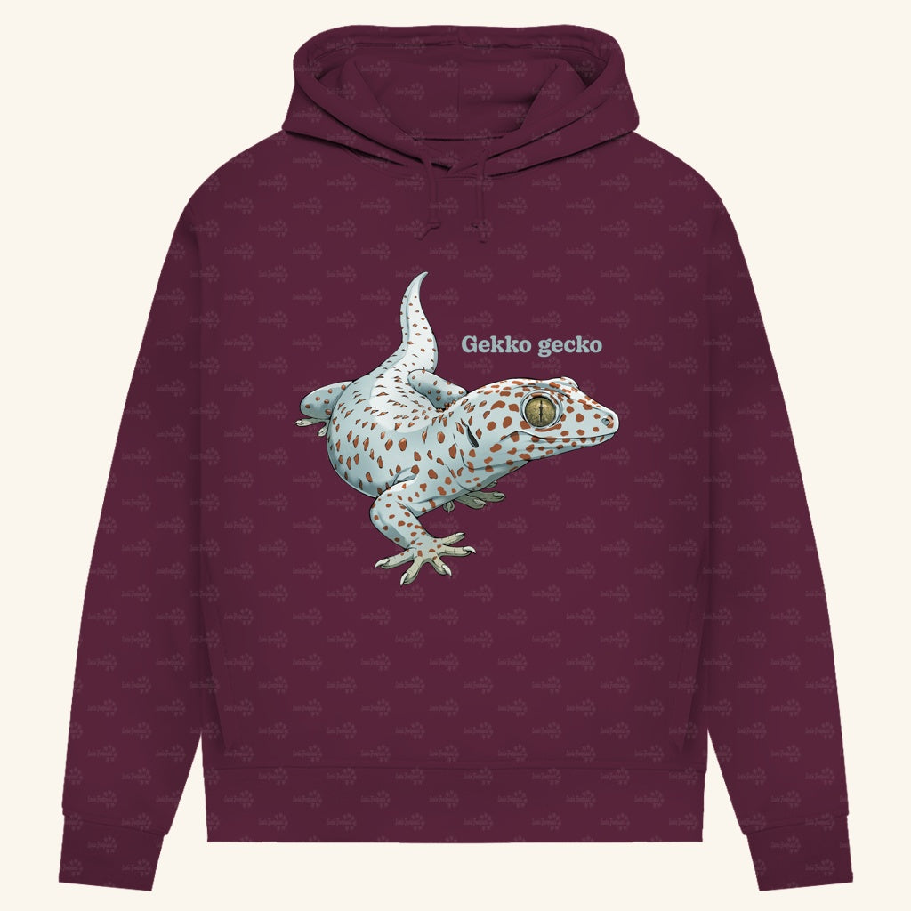 Damen Bio Hoodie mit Seitentaschen | Tokeh Gecko Gekko gecko