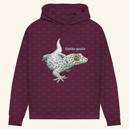 Damen Bio Hoodie mit Seitentaschen | Tokeh Gecko Gekko gecko
