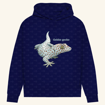 Damen Bio Hoodie mit Seitentaschen | Tokeh Gecko Gekko gecko