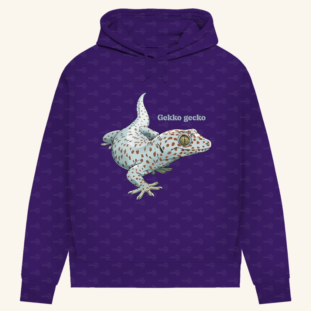 Damen Bio Hoodie mit Seitentaschen | Tokeh Gecko Gekko gecko