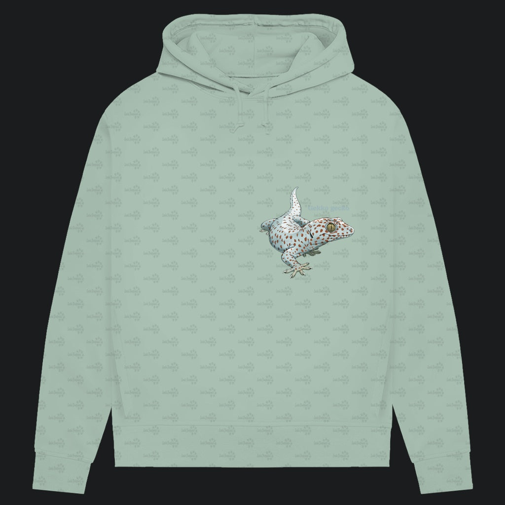 Damen Bio Hoodie mit Seitentaschen | Tokeh Gecko Gekko gecko