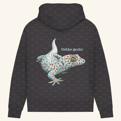 Damen Bio Hoodie mit Seitentaschen | Tokeh Gecko Gekko gecko