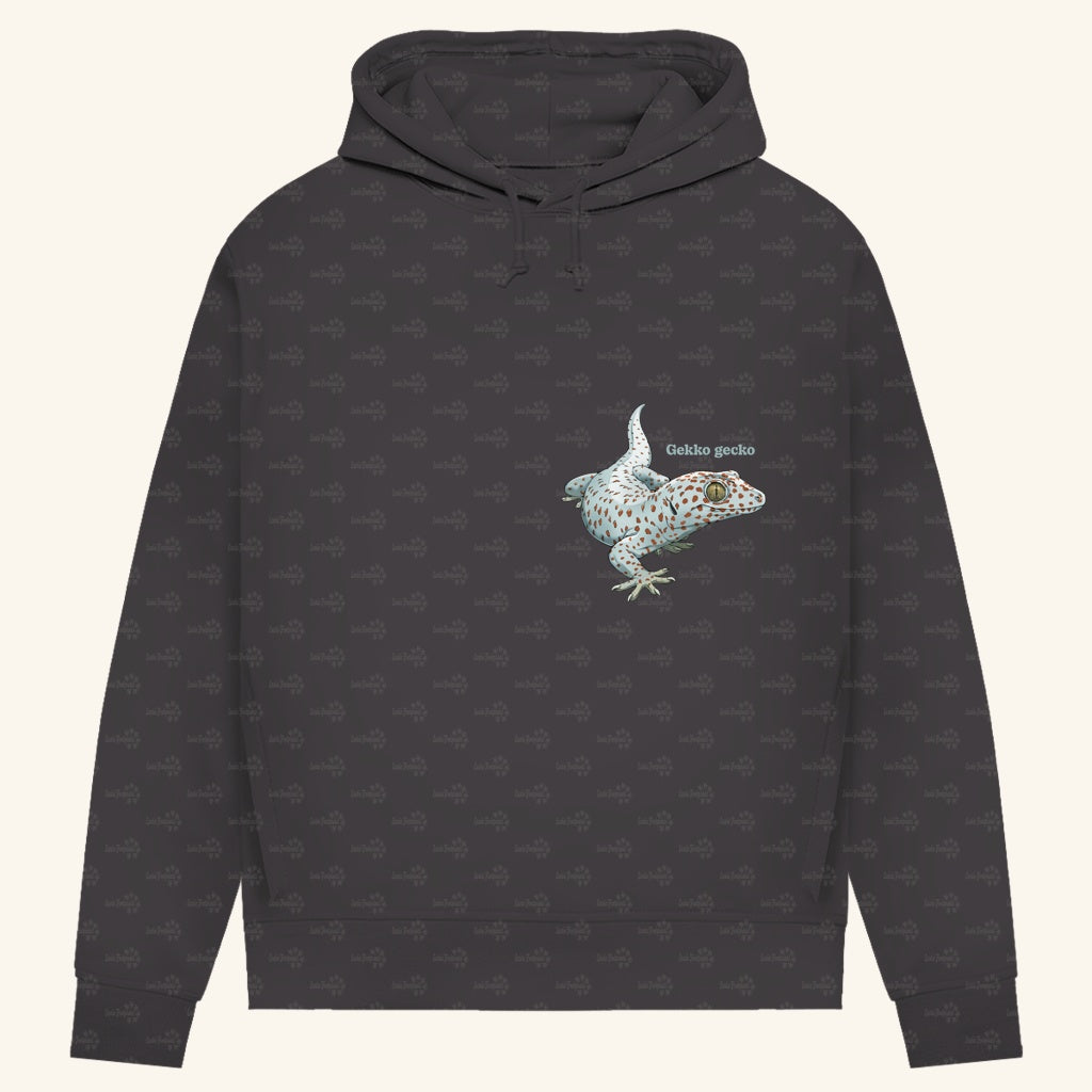 Damen Bio Hoodie mit Seitentaschen | Tokeh Gecko Gekko gecko
