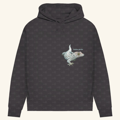 Damen Bio Hoodie mit Seitentaschen | Tokeh Gecko Gekko gecko