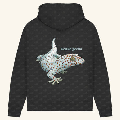 Damen Bio Hoodie mit Seitentaschen | Tokeh Gecko Gekko gecko