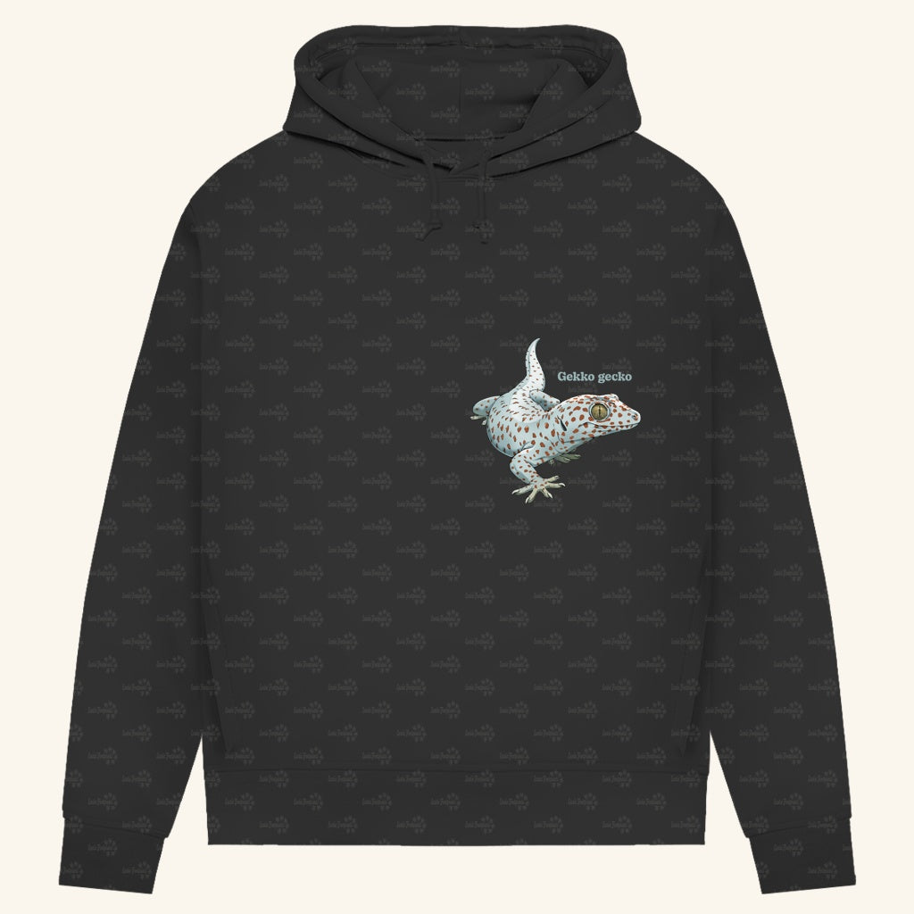 Damen Bio Hoodie mit Seitentaschen | Tokeh Gecko Gekko gecko