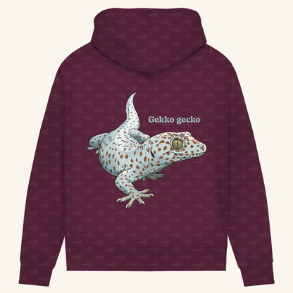 Damen Bio Hoodie mit Seitentaschen | Tokeh Gecko Gekko gecko