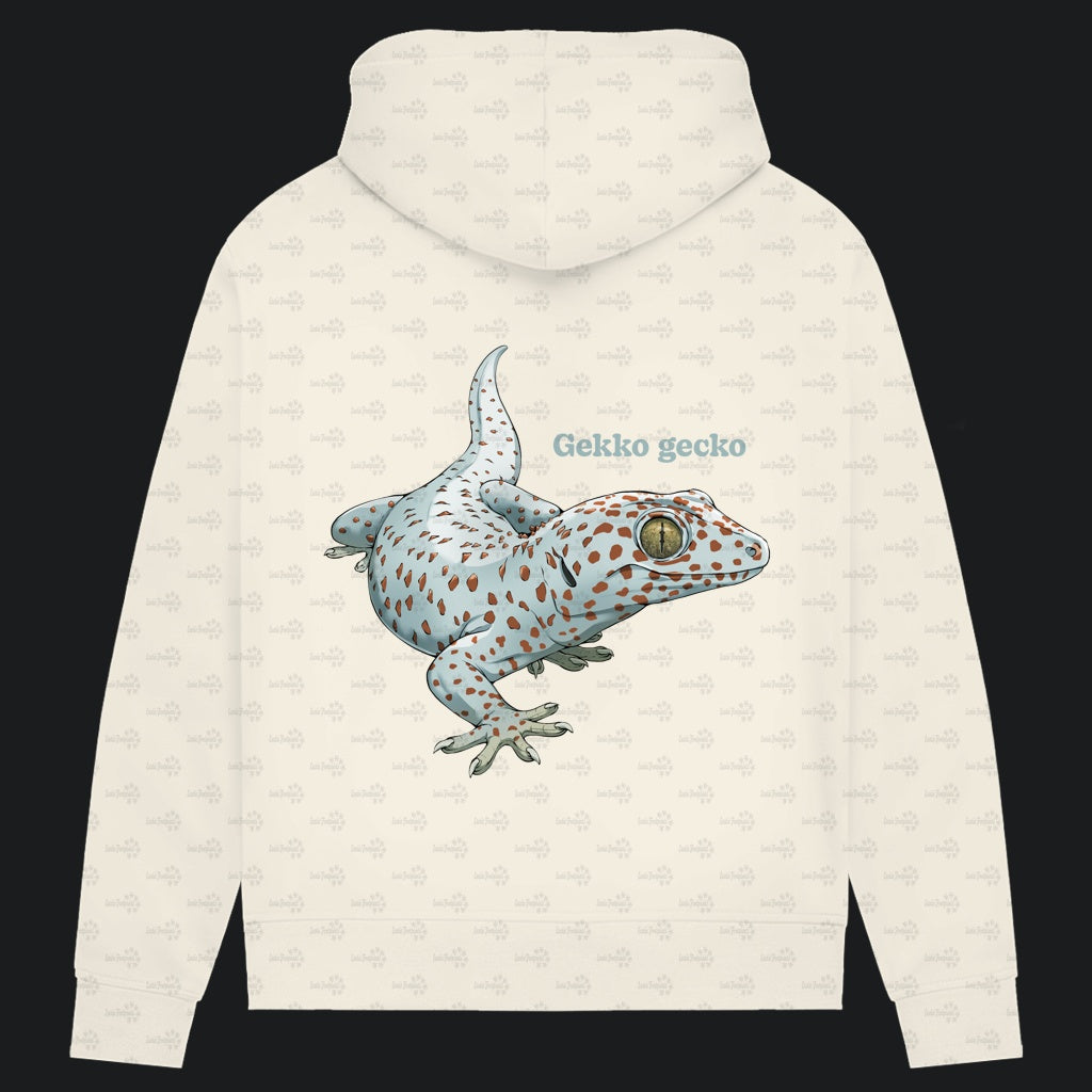 Damen Bio Hoodie mit Seitentaschen | Tokeh Gecko Gekko gecko