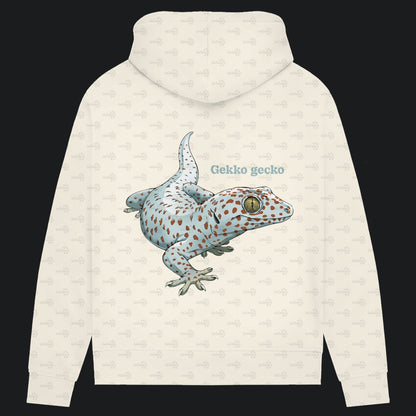 Damen Bio Hoodie mit Seitentaschen | Tokeh Gecko Gekko gecko