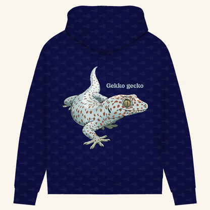 Damen Bio Hoodie mit Seitentaschen | Tokeh Gecko Gekko gecko