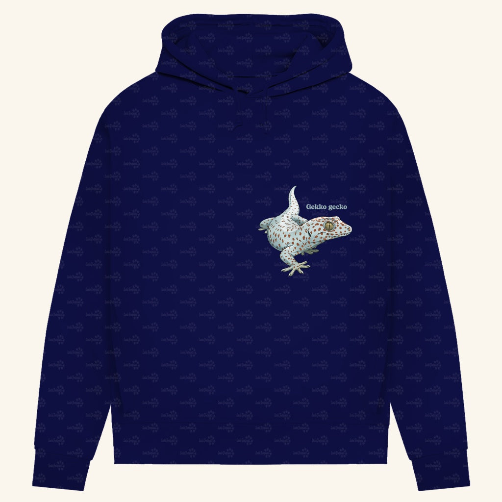 Damen Bio Hoodie mit Seitentaschen | Tokeh Gecko Gekko gecko