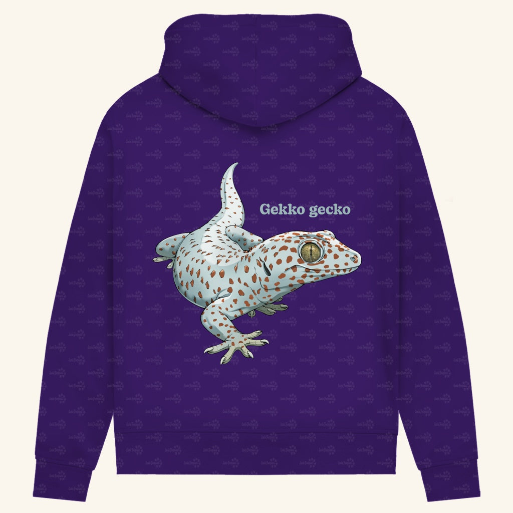Damen Bio Hoodie mit Seitentaschen | Tokeh Gecko Gekko gecko