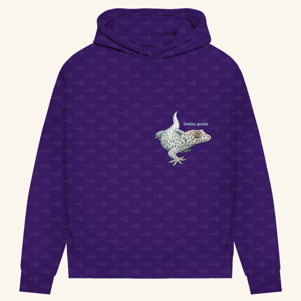 Damen Bio Hoodie mit Seitentaschen | Tokeh Gecko Gekko gecko