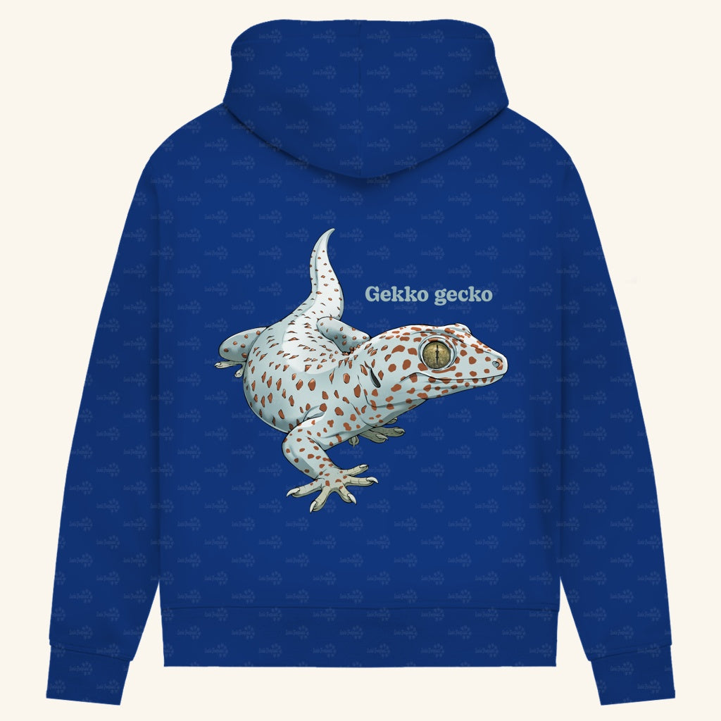 Damen Bio Hoodie mit Seitentaschen | Tokeh Gecko Gekko gecko