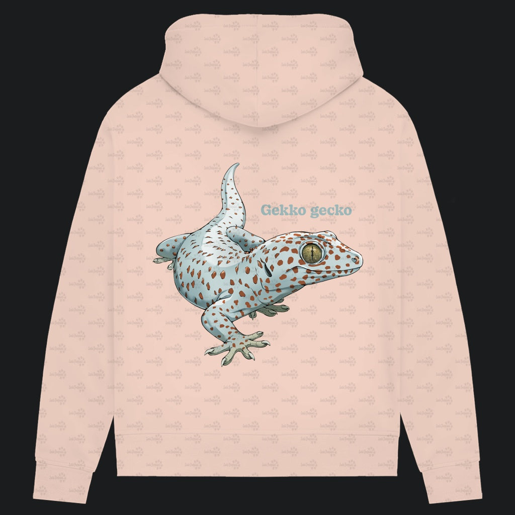 Damen Bio Hoodie mit Seitentaschen | Tokeh Gecko Gekko gecko