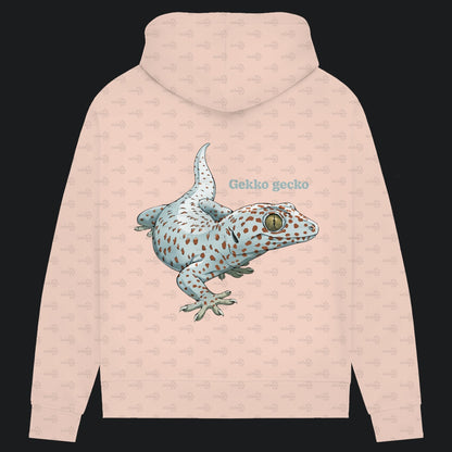 Damen Bio Hoodie mit Seitentaschen | Tokeh Gecko Gekko gecko