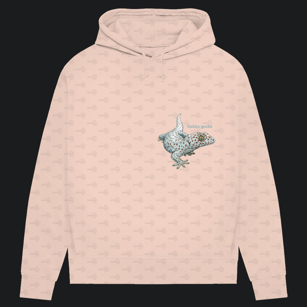 Damen Bio Hoodie mit Seitentaschen | Tokeh Gecko Gekko gecko