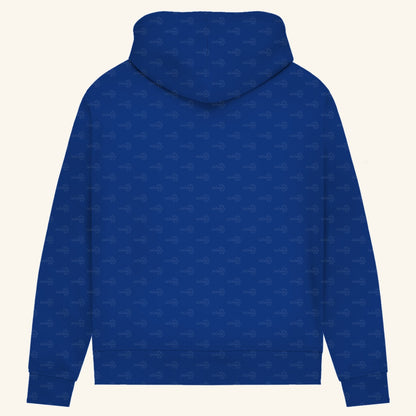 Damen Bio Hoodie mit Seitentaschen | blauer Baumwaran Varanus macraei