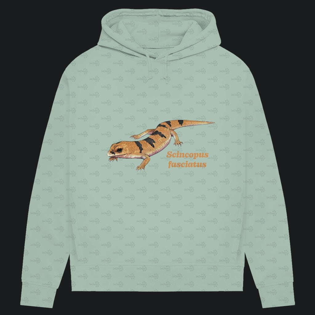 Damen Bio Hoodie mit Seitentaschen | Peters' gebänderter Skink Scincopus fasciatus