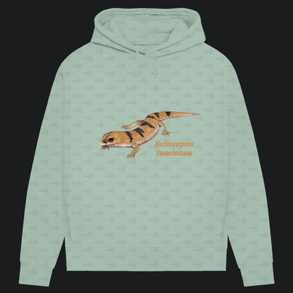 Damen Bio Hoodie mit Seitentaschen | Peters' gebänderter Skink Scincopus fasciatus