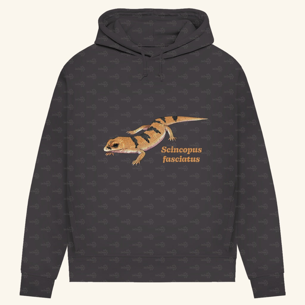 Damen Bio Hoodie mit Seitentaschen | Peters' gebänderter Skink Scincopus fasciatus