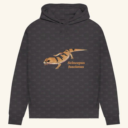 Damen Bio Hoodie mit Seitentaschen | Peters' gebänderter Skink Scincopus fasciatus