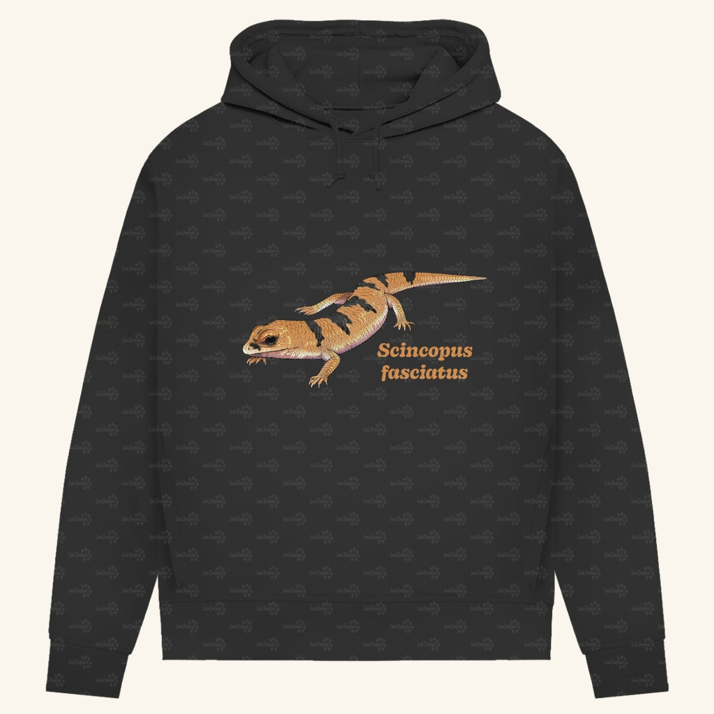 Damen Bio Hoodie mit Seitentaschen | Peters' gebänderter Skink Scincopus fasciatus