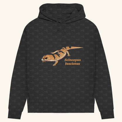 Damen Bio Hoodie mit Seitentaschen | Peters' gebänderter Skink Scincopus fasciatus
