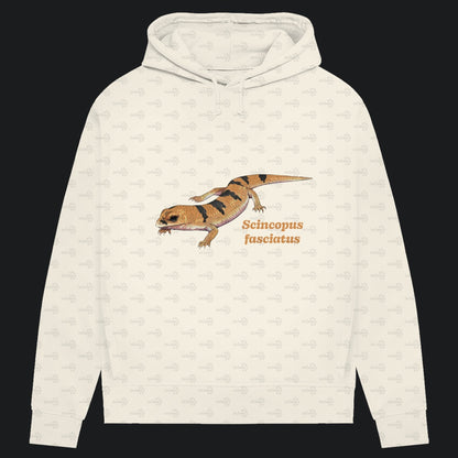 Damen Bio Hoodie mit Seitentaschen | Peters' gebänderter Skink Scincopus fasciatus
