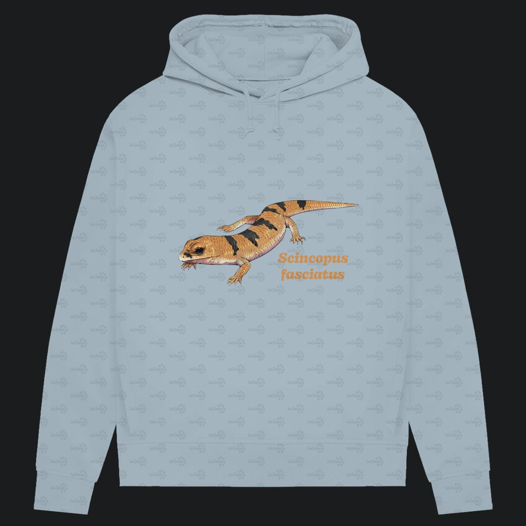 Damen Bio Hoodie mit Seitentaschen | Peters' gebänderter Skink Scincopus fasciatus