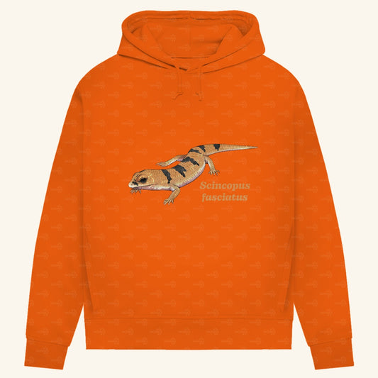 Damen Bio Hoodie mit Seitentaschen | Peters' gebänderter Skink Scincopus fasciatus