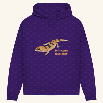 Damen Bio Hoodie mit Seitentaschen | Peters' gebänderter Skink Scincopus fasciatus