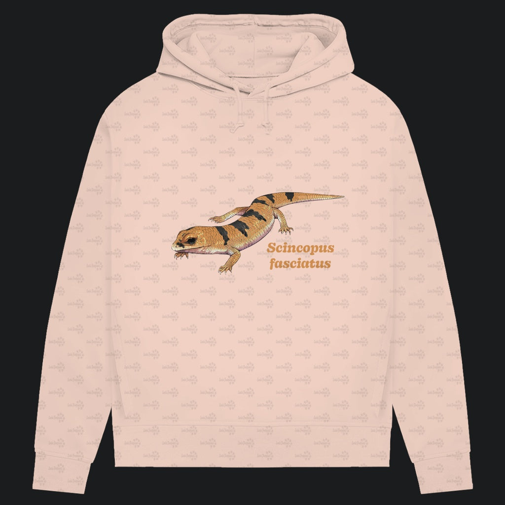 Damen Bio Hoodie mit Seitentaschen | Peters' gebänderter Skink Scincopus fasciatus