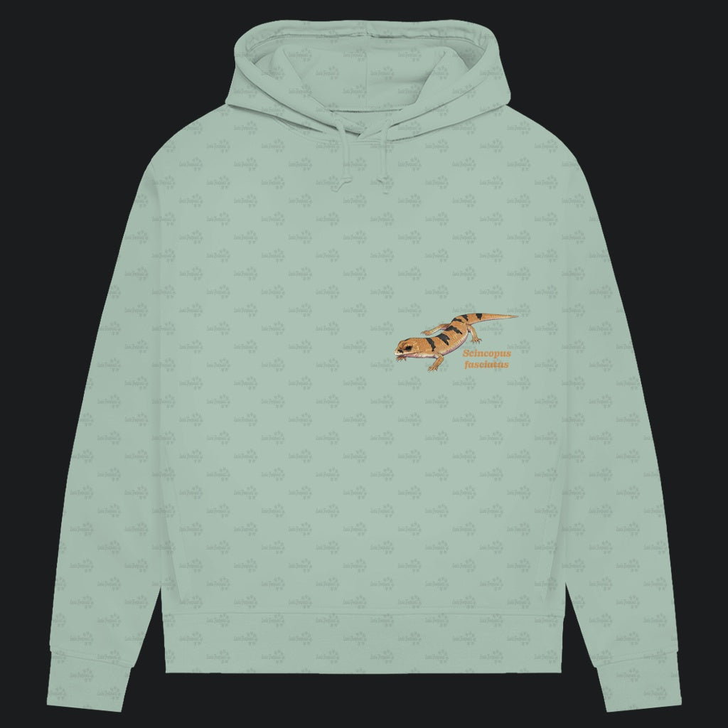 Damen Bio Hoodie mit Seitentaschen | Peters' gebänderter Skink Scincopus fasciatus