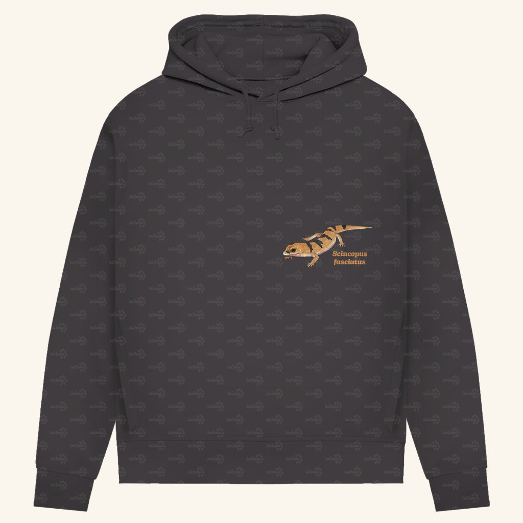 Damen Bio Hoodie mit Seitentaschen | Peters' gebänderter Skink Scincopus fasciatus