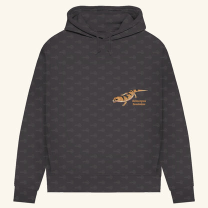 Damen Bio Hoodie mit Seitentaschen | Peters' gebänderter Skink Scincopus fasciatus