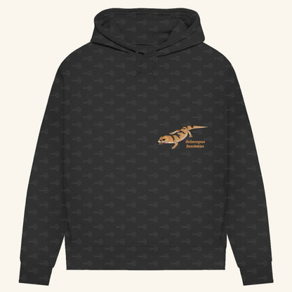 Damen Bio Hoodie mit Seitentaschen | Peters' gebänderter Skink Scincopus fasciatus