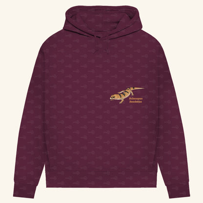 Damen Bio Hoodie mit Seitentaschen | Peters' gebänderter Skink Scincopus fasciatus