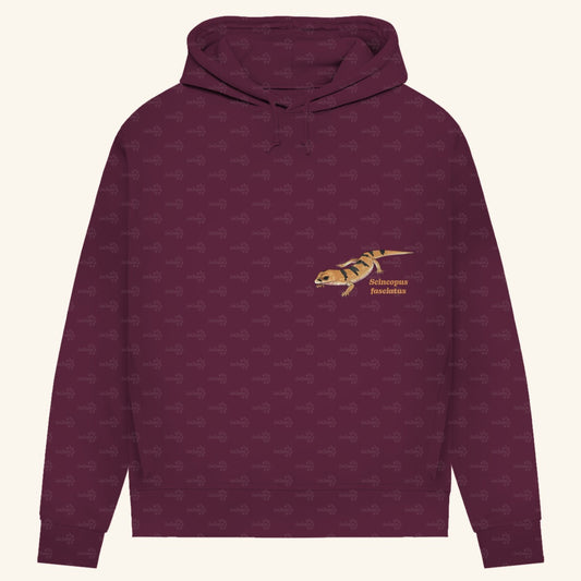 Damen Bio Hoodie mit Seitentaschen | Peters' gebänderter Skink Scincopus fasciatus