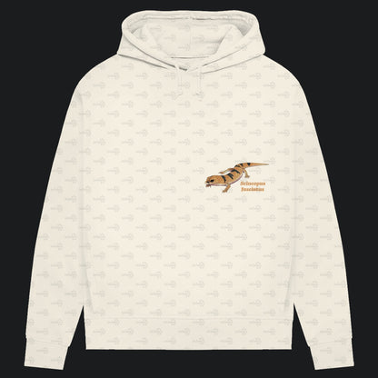 Damen Bio Hoodie mit Seitentaschen | Peters' gebänderter Skink Scincopus fasciatus