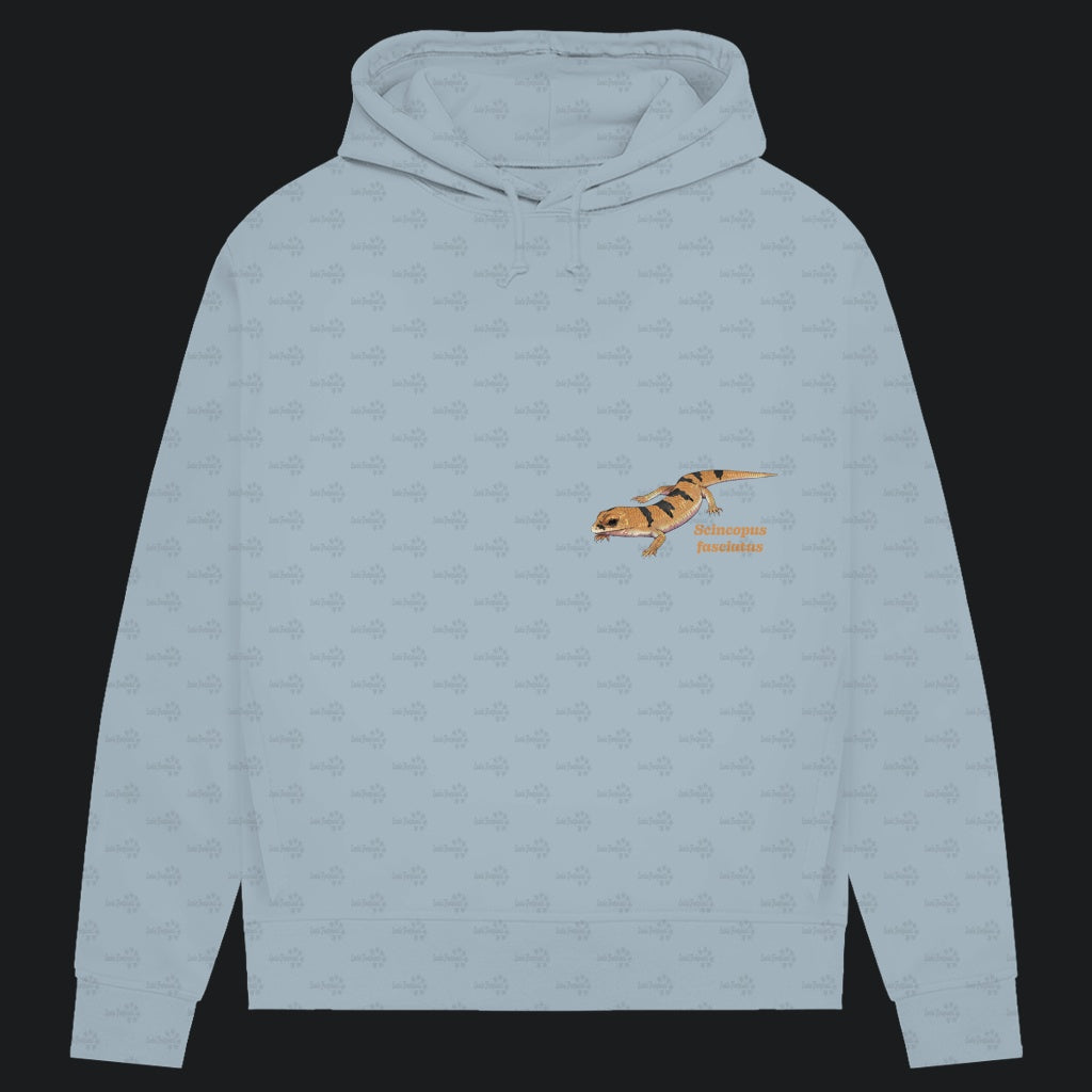 Damen Bio Hoodie mit Seitentaschen | Peters' gebänderter Skink Scincopus fasciatus