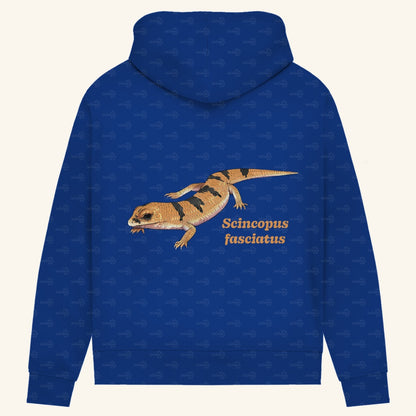 Damen Bio Hoodie mit Seitentaschen | Peters' gebänderter Skink Scincopus fasciatus