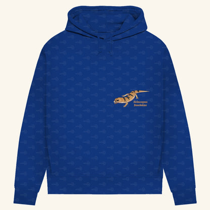 Damen Bio Hoodie mit Seitentaschen | Peters' gebänderter Skink Scincopus fasciatus