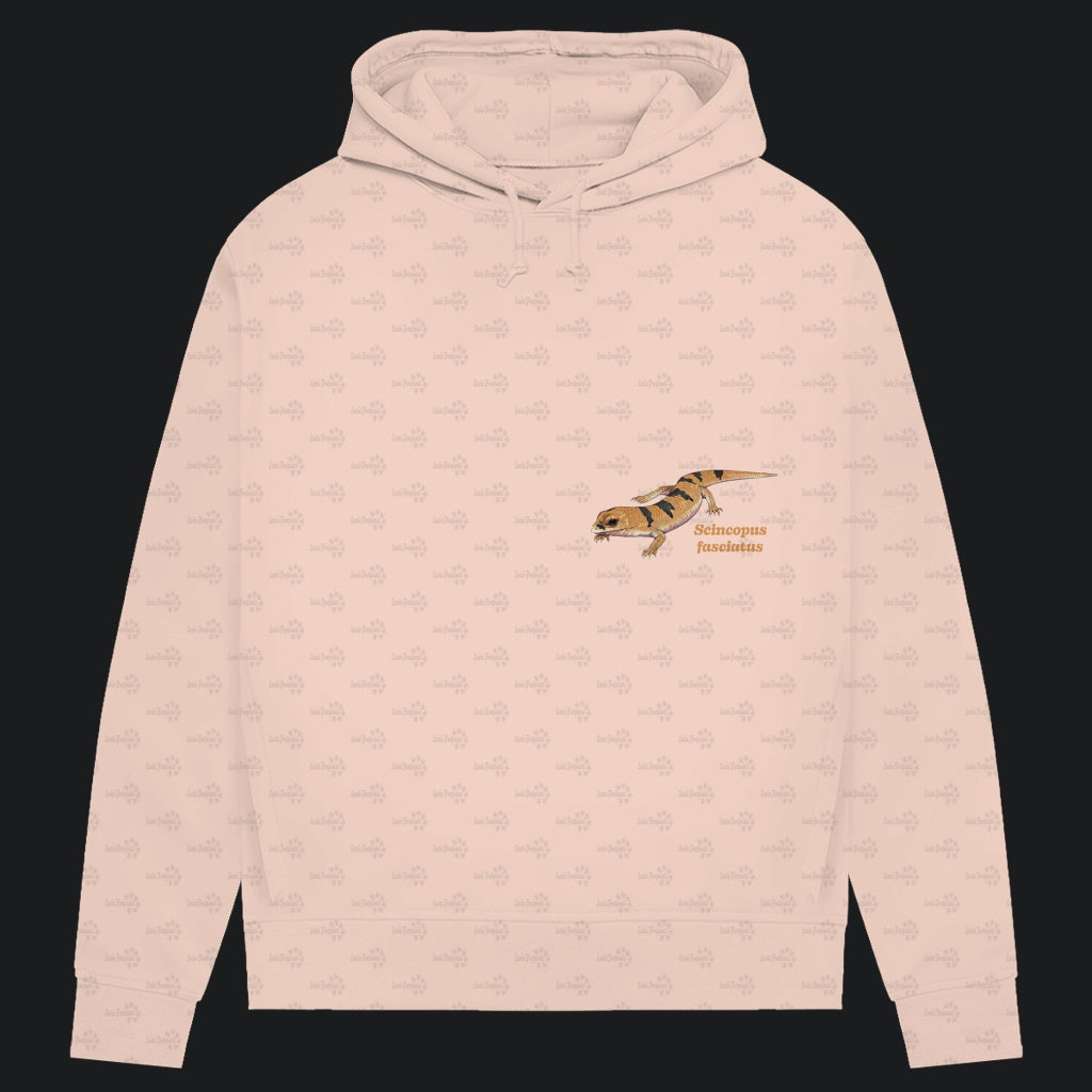 Damen Bio Hoodie mit Seitentaschen | Peters' gebänderter Skink Scincopus fasciatus