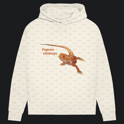 Damen Bio Hoodie mit Seitentaschen | Bartagame  Pogona vitticeps