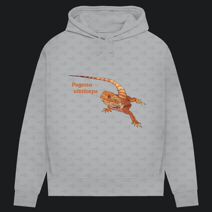 Damen Bio Hoodie mit Seitentaschen | Bartagame  Pogona vitticeps